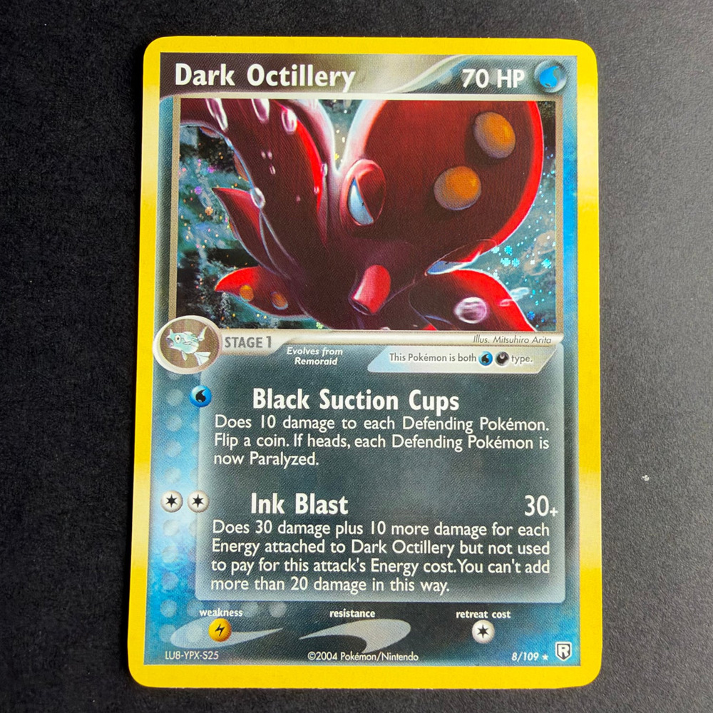Pokemon TCG Dark Octillery 08/109 EX Team Rocket Returns Holo Rare Near Mint